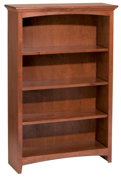 McKenzie - Alder Bookcase - Glazed Antique Cherry - 32.5"W - 48"H