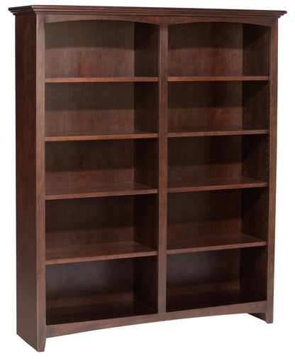 McKenzie - Alder Bookcase - Caffè - Wood - 50.5"W - 60"H