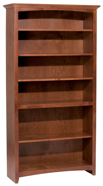 McKenzie - Alder Bookcase - Glazed Antique Cherry - 38.5"W - 72"H