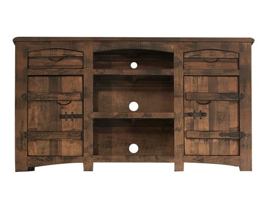 Mezcal - 60" TV Stand With 2 Drawer / 3 Shelves - Deep Brown