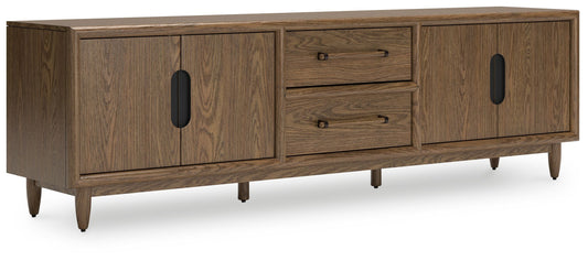 Roanhowe - Brown - Extra Large TV Stand