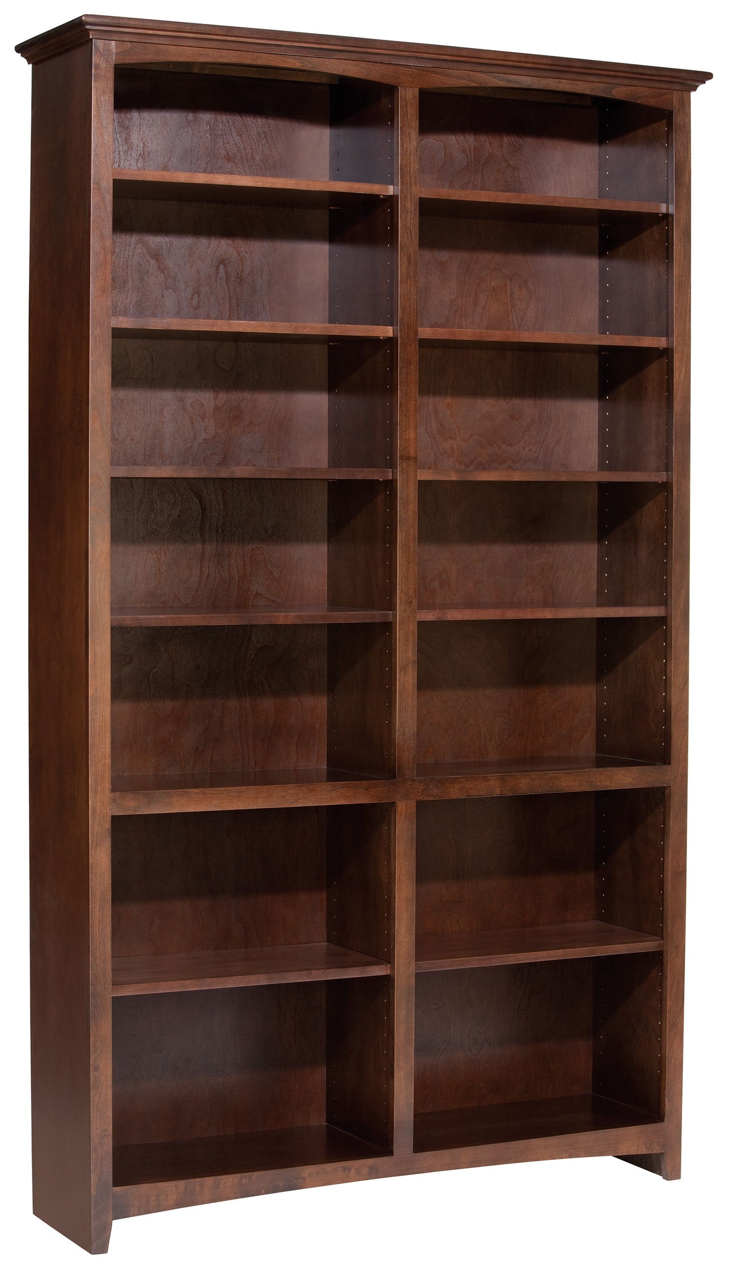 McKenzie - Alder Bookcase - Caffè - 50.5"W - 84"H