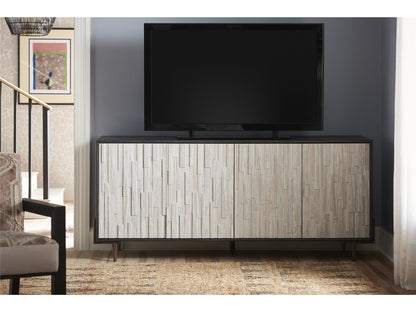 Curated - Oslo Entertainment Console - Dark Gray