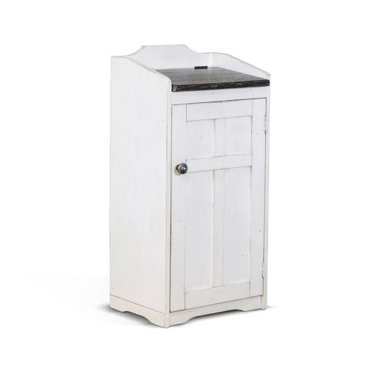 Carriage House - Trash Box - White / Black