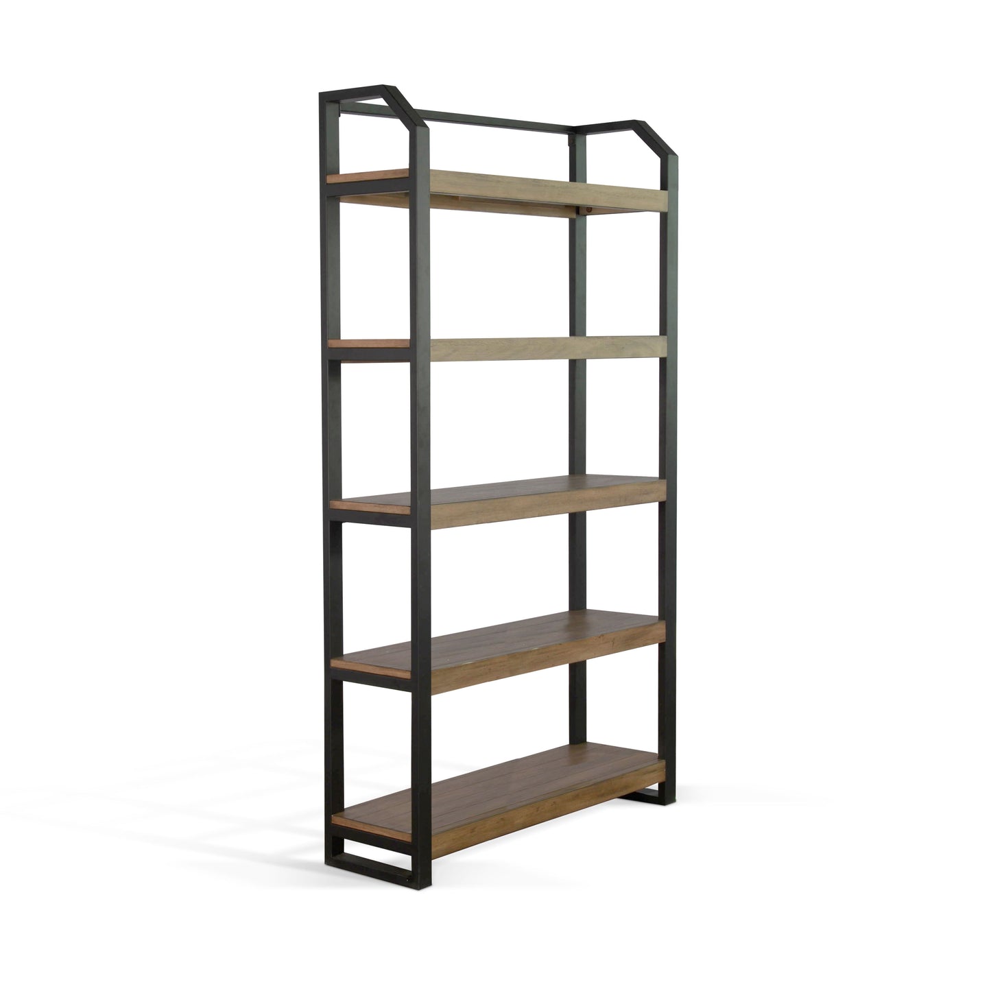 Pasadena - Bookcase With Metal Frame - Light Brown