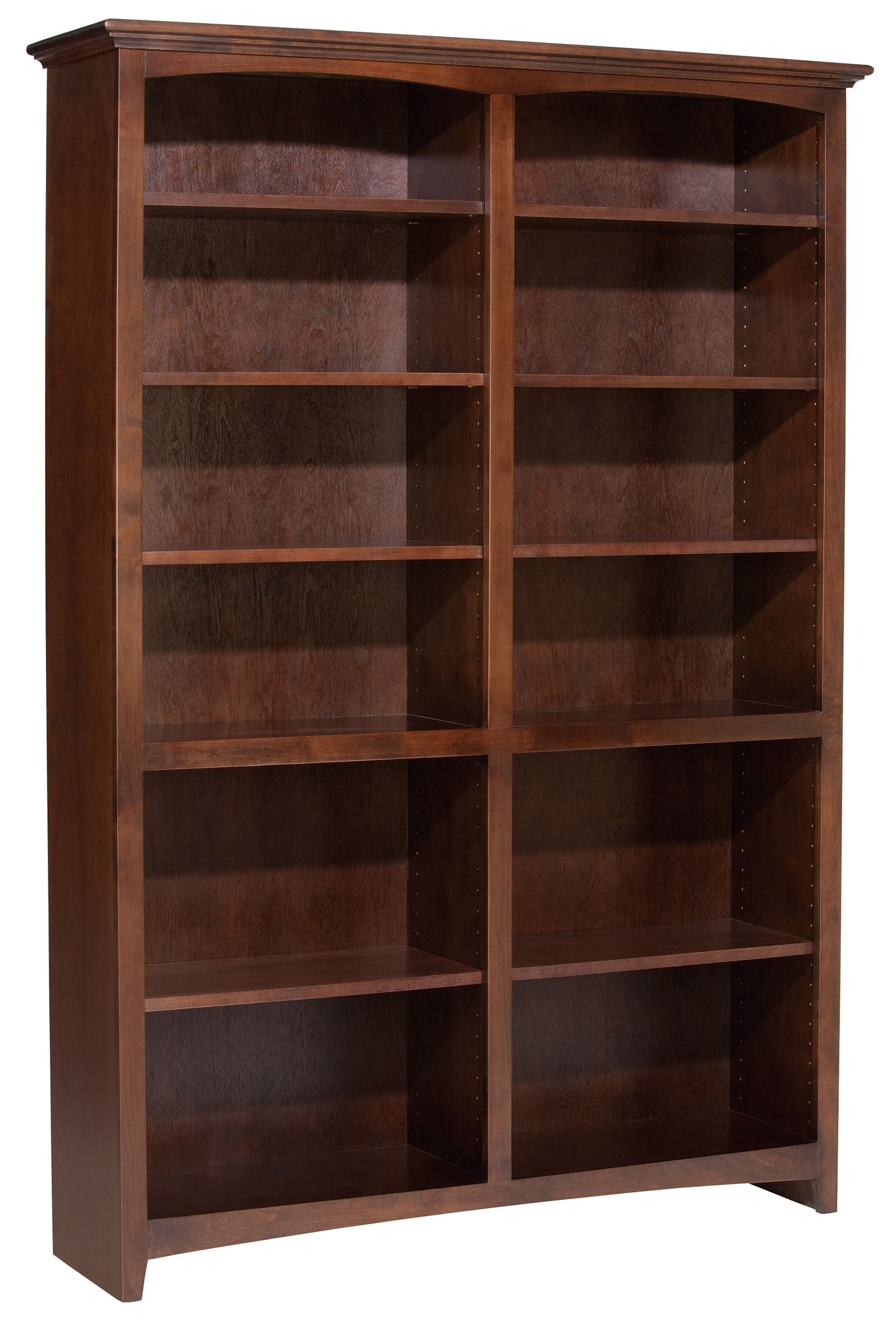 McKenzie - Alder Bookcase - Caffè - 50.5"W - 72"H