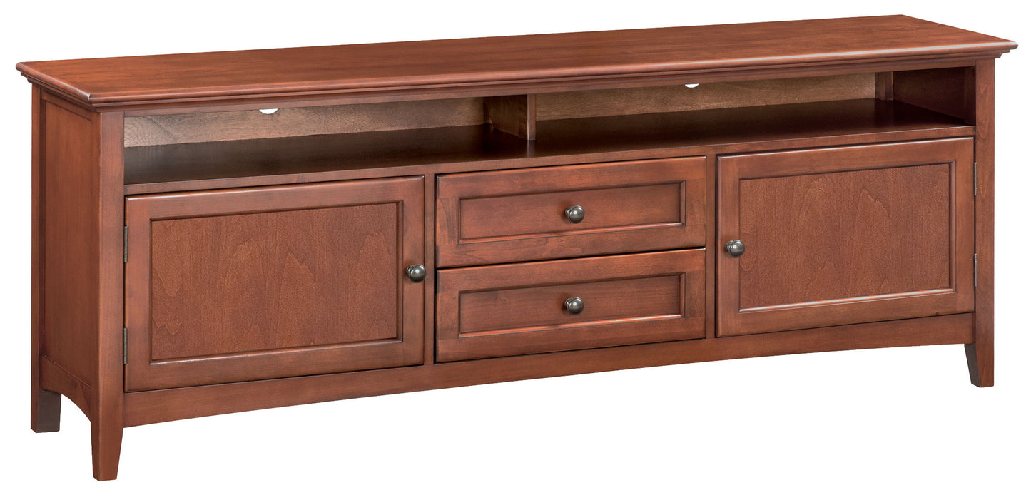 McKenzie - Sound Bar Media Console - Glazed Antique Cherry - 74"W