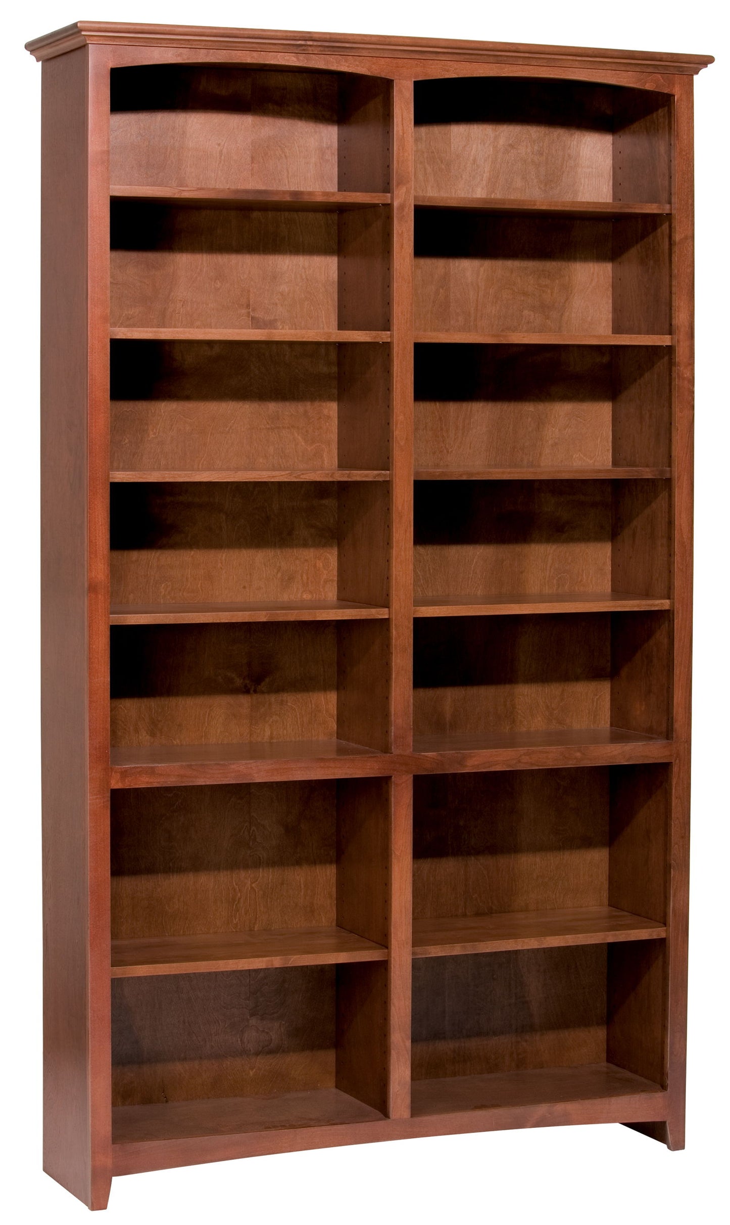 McKenzie - Alder Bookcase - Glazed Antique Cherry - 50.5"W