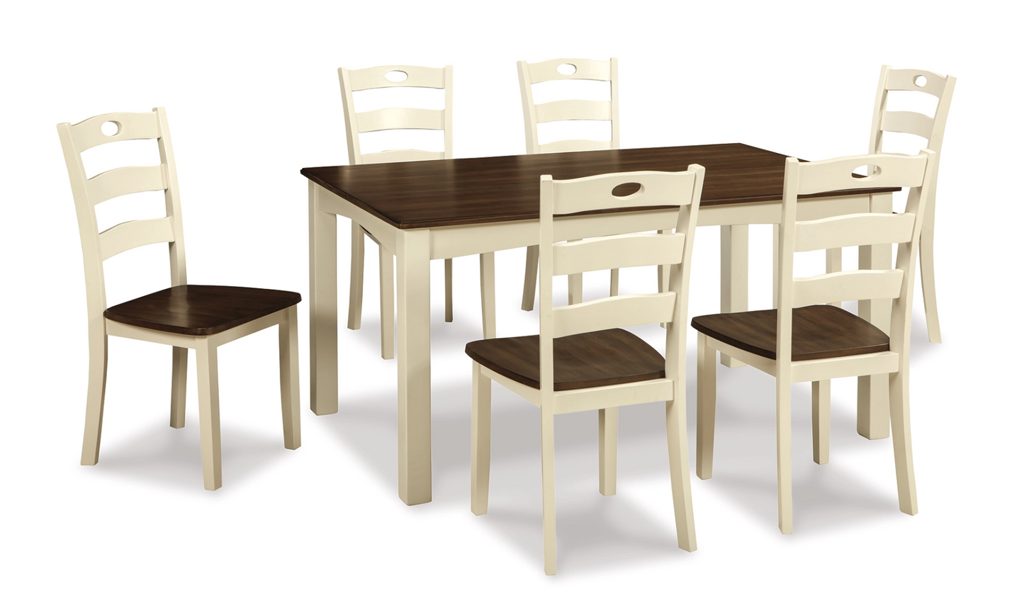 Woodanville Dining Table and 6 Chairs Set