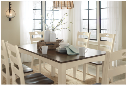 Woodanville Dining Table and 6 Chairs Set