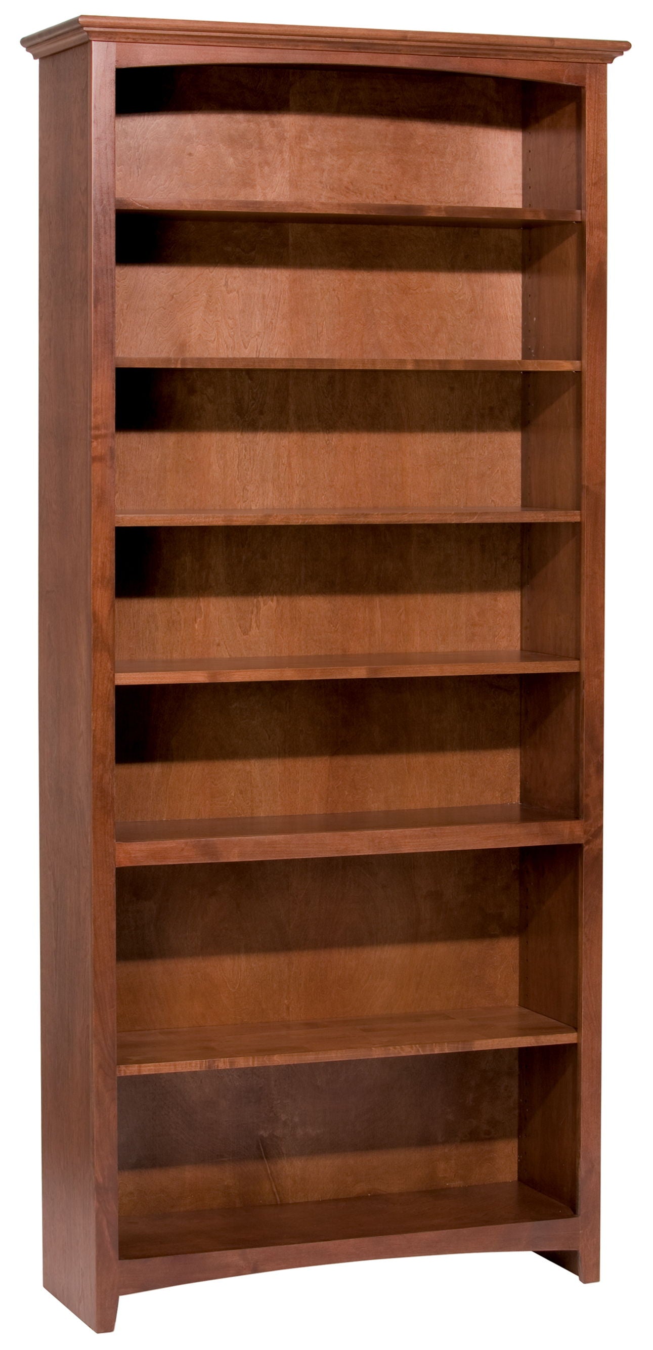 McKenzie - Alder Bookcase - Glazed Antique Cherry - 38.5"W