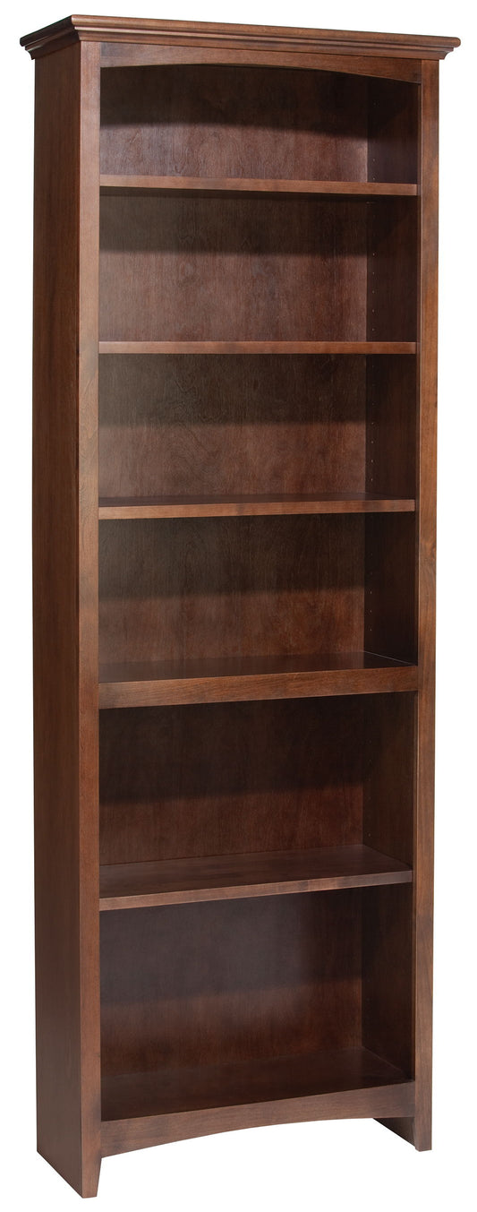 McKenzie - Alder Bookcase - Caffè - 26.5"W - 72"H