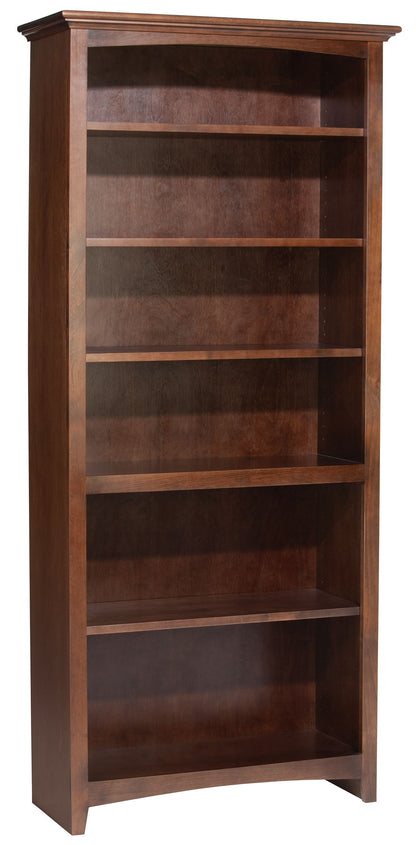 McKenzie - Alder Bookcase - Caffè - 32.5"W - 72"H