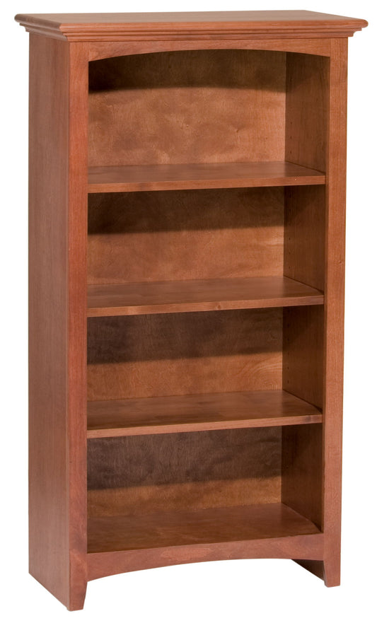 McKenzie - Alder Bookcase - Glazed Antique Cherry - 26.5"W - 48"H