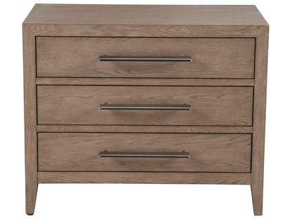 New Modern - Cove Drawer Nightstand - Dark Brown