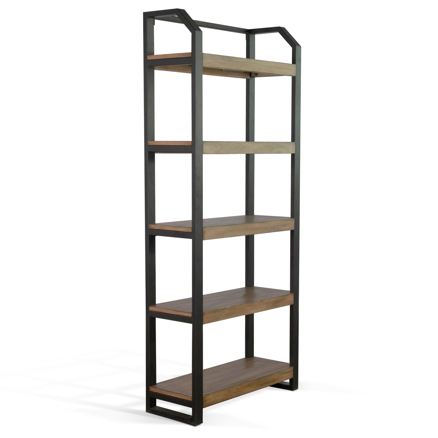 Pasadena - Bookcase With Metal Frame - Light Brown