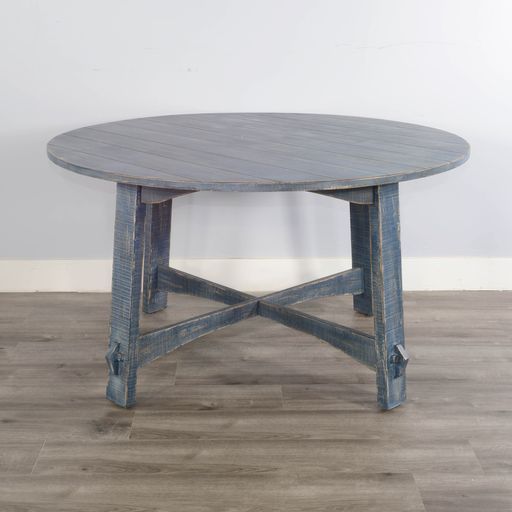 Marina - 54" Round Table - Ocean Blue