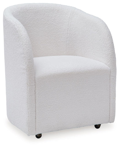 Rowanbeck - Ivory - Dining Upholstered Arm Chair (Set of 2)