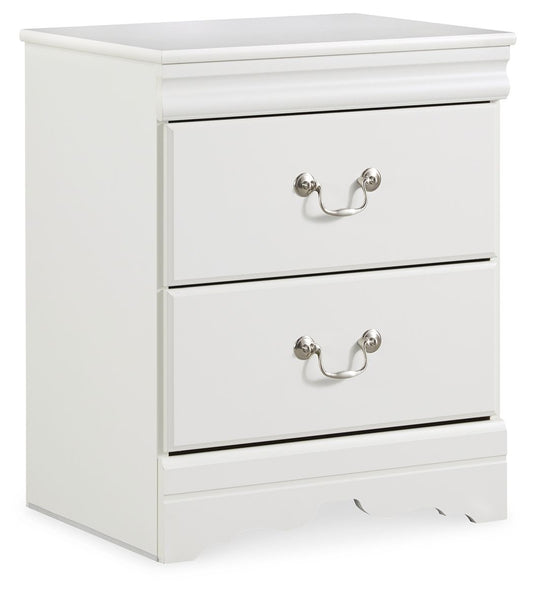 Anarasia - White - Two Drawer Night Stand